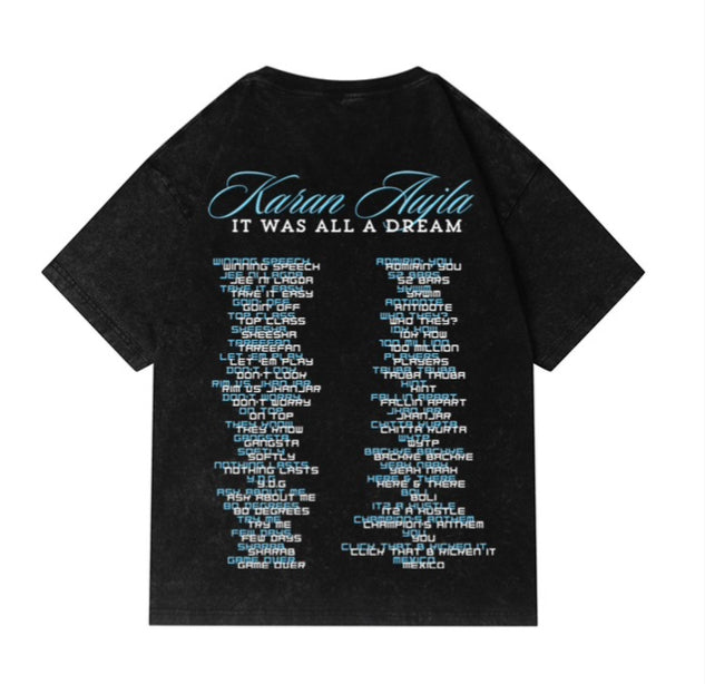 Karan aujla T shirts 2024 ( IT WAS ALL A DREAM TOUR )