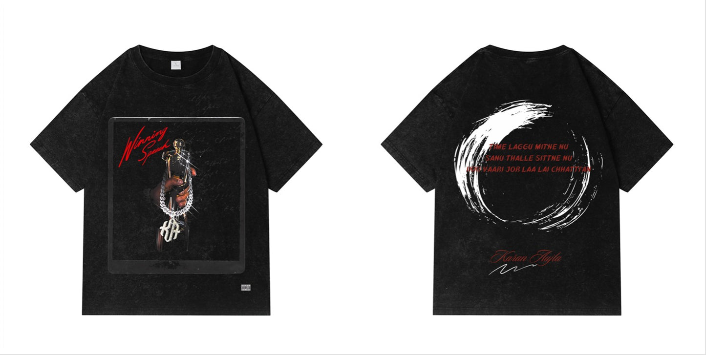 Winning Speech Karan aujla T shirts 2024
